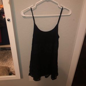 SOLD Size small, black dress with flowers